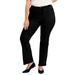 Plus Size Women's Curvie Fit Bootcut Jeans by June+Vie in Black (Size 12 W)