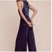 Anthropologie Pants & Jumpsuits | Anthro Elevenses Nova Blue Velvet Jumpsuit | Color: Blue | Size: 10