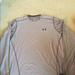 Under Armour Shirts | Men’s Under Armour Heat Gear Shirt Size L | Color: Gray | Size: L