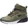 Sneaker KANGAROOS "KX-Hydro", Gr. 32, bunt (schwarz, olivgrün), Synthetik, Textil, sportlich, Schuhe, Sneakerboot, Winterschuh, wasserdicht
