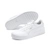 Sneaker PUMA "CARINA L", Gr. 42, weiß (puma weiß, puma weiß, puma silber), Leder, Leder, unifarben, sportlich, Schuhe, Topseller