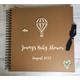 Personalised Baby Shower Kraft Scrapbook, New Baby, New Mum-To-Be Gift, Pregnancy Diary, Balloon Journal, Spiral Photo Album, 8x8, 12x12