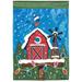 The Holiday Aisle® Dahra 2-Sided Polyester 18 in. x 13 in. Garden Flag in Blue/Green/Red | 18 H x 13 W in | Wayfair