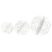 Transpac Metal 7.75 in. White Christmas Snowflake Orb Decor Set of 3