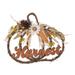 Transpac Metal 20 in. Multicolored Harvest Twig Pumpkin Shaped Wreath