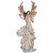 Transpac Resin 14.25 in. Multicolored Christmas Majestic Angel Decor - Off-White, Bronze - 5.5" x 4.5" x 14.25"