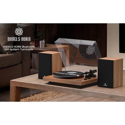 Bluetooth Turntable with Stereo Bookshelf Speakers