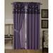 Dakota Fields Anyston Floral Semi-Sheer Rod Pocket Curtain Panels Polyester in Black | 84 H x 54 W in | Wayfair B2A55C578A7042E5933FBD347C999DEA