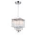 Rosdorf Park Easton 4 Light Mini Pendant, Crystal in Black | 13.25 H x 7.88 W x 7.88 D in | Wayfair 20F7714D2B4D440396AC174E2D79E178