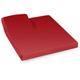 Drap housse relaxation uni 100% coton ALTO - TR Tête relevable uniquement 2x80x200 cm - Rouge
