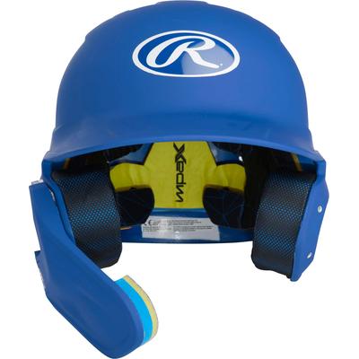 Rawlings Mach Matte Senior Baseball Batting Helmet with Adjustable Face Guard Royal