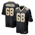 Men's Nike Josh Andrews Black New Orleans Saints Game Player Jersey