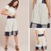 Anthropologie Skirts | Anthropologie Maeve Jansen Skirt Blue White Size Small Knee-Length | Color: Blue/White | Size: S