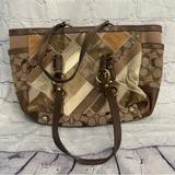 Coach Bags | Coach Signature Patchwork Tote Bag | Color: Brown/Tan | Size: Os