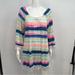 Lilly Pulitzer Dresses | Lilly Pulitzer Getaway Cover Up Off The Shoulder Cats Meow Stripe Size S #25256 | Color: Blue/Pink | Size: S