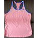 Adidas Tops | Adidas Womens Climalite Racers Back Fitness Tank Top Peach Heather Blue Lg- Euc! | Color: Orange | Size: L
