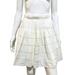 Michael Kors Skirts | Michael Kors Italy White Cottontiered A-Line Mini Skirt Size 4 | Color: White | Size: 4