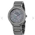 Michael Kors Accessories | Authentic Michael Kors Kerry Grey Crystal Watch (Mk3410) | Color: Tan | Size: Os