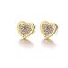 Michael Kors Jewelry | Gold Heart Michael Kors Stud Earrings | Color: Black/Gold | Size: Os