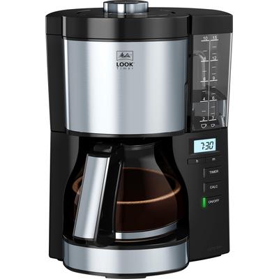 MELITTA Filterkaffeemaschine "Look Timer 1025-08 schwarz", schwarz, 1,25 l, 10 Tasse(n), Kaffeemaschinen Image