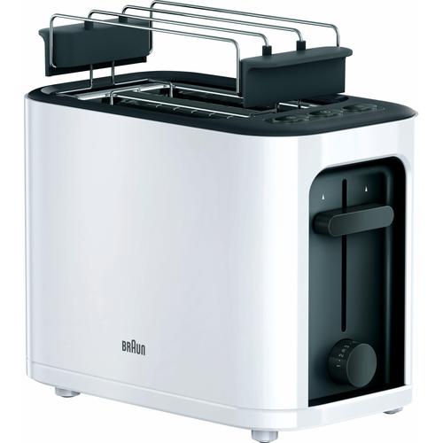 BRAUN Toaster ""HT 3010 WH"", weiß, B:25cm H:24cm T:15cm, Toaster