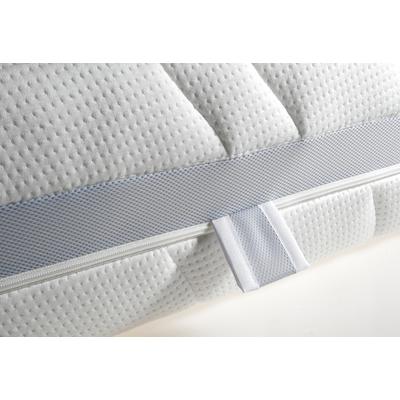 Matratzenersatzbezug BECO "gut schlafen Matratzenschutz 90x200, 140x200cm & weitere Größen", weiß, B:140cm H:20cm L:200cm, Bezug: 60% Polyester, 38% Viskose, 2% Elasthan. Steppfüllung: 100% Polypropylen, Matratzenzubehör, Matratzenersatzbezug,... Image