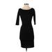 Soul Harmony Energy Casual Dress - Bodycon: Black Solid Dresses - Women's Size X-Small