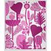 e by design Flower Forest Fleece Blanket Microfiber/Fleece/Microfiber/Fleece | 60 H x 50 W in | Wayfair HF929PK27-50x60