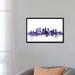 East Urban Home 'Atlanta, Georgia Skyline' by Michael Tompsett Graphic Art Print on Wrapped Canvas Canvas/Metal in Black/Blue/Pink | Wayfair