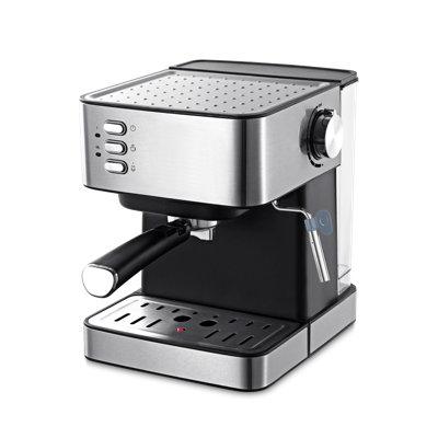 Premium Levella 15 Bar Espresso & Cappuccino Maker w/ Milk Frother in Black/Brown/Gray | 11.5 H x 9.21 W x 10.63 D in | Wayfair PEM1510B