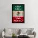 Winston Porter Keep Calm & Viva Mexico Graphic Art on Canvas Canvas/Metal in Black/Brown/Red | 40 W x 1.5 D in | Wayfair