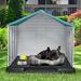 Archie & Oscar™ Shelia Plastic Dog House Plastic House in Pink/Green/White | 28 H x 26 W x 28.5 D in | Wayfair 5773E40A6D6C49609E7AB9BDB495187D