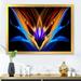 Wrought Studio™ Colorful Fractal Fire & Water Fusion - Modern Canvas Artwork Plastic in Blue/Brown | 34 H x 44 W x 1.5 D in | Wayfair