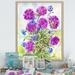 Winston Porter Purple Blossoming Wildflowers - Traditional Canvas Wall Art Canvas, Cotton in White | 36 H x 24 W x 1.5 D in | Wayfair