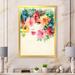 House of Hampton® Beige Floral Woman Portrait Iii - Glam Canvas Wall Decor Canvas in Green/Red/White | 12 H x 8 W x 1 D in | Wayfair
