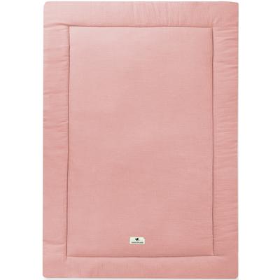 Krabbeldecke JULIUS ZÖLLNER "Musselin, dusty rose", rosa (dustyrose), B:95cm L:135cm, Wohndecken, Made in Germany Image