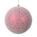 Vickerman 689400 - 6" Red Matte Snow Ball Christmas Christmas Tree Ornament (2 pack) (MT220503)