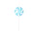 Vickerman 689721 - 9" Baby Blue Flat Lollipop Candy Christmas Tree Ornament (6 Pack) (MT226732)