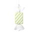 Vickerman 689998 - 18.5" Lime Rectangle Stripe Candy Christmas Tree Ornament (MT228173)