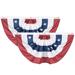 1.5X3ft American Pleated Fan Flag 2pcs