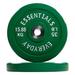 BalanceFrom Everyday Essentials 35 Pound Olympic Weight Plate, Set of 2, Green - 70