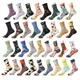 Chaussettes en coton à imprimé long pour hommes et femmes chaussettes créatives drôles chaussettes