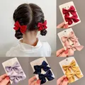 Pinces à cheveux en mousseline de soie pour enfants barrettes de coiffure pour filles épingles à