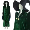 Robe Minerva McGonagall Costume Cosplay Vert Foncé Everak Tralike Everak Chapeau