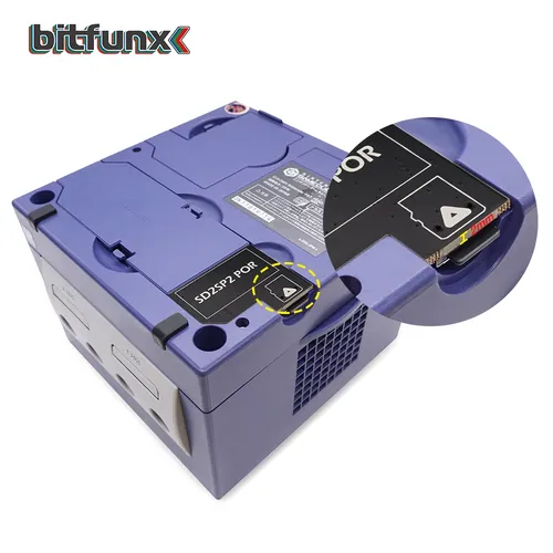 Bitfunx SD2SP2 Pro adaptateur de carte SD charge SDL carte Micro SD lecteur de carte TF pour Nintendo Gamecube NGC NTSC Port série 2