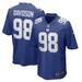 Men's Nike D.J. Davidson Royal New York Giants Game Player Jersey