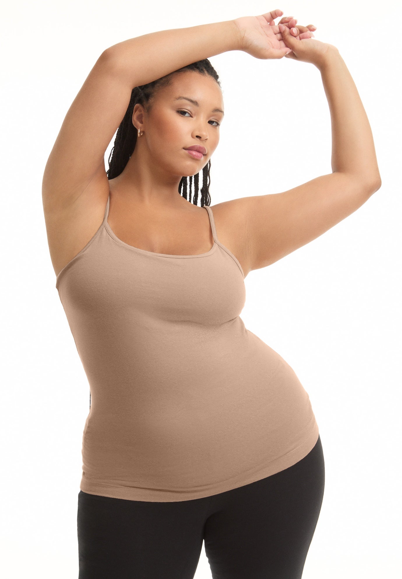 Plus Size Women's One+Only Bra Cami by June & Vie in Brown Sugar (Size 22/24)