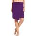 Athleta Skirts | Athleta Seaside Fold Over Skirt Faux Wrap Mini Waist Band Purple, Size Xs Nwt | Color: Purple | Size: Xs