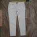 J. Crew Jeans | J.Crew J Crew Toothpick Jeans - White - Waist 30x27 Inseam - Length 34.5 Rise 7 | Color: White | Size: 28