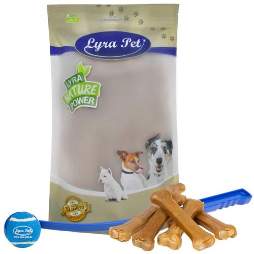 Lyra Pet - 20 Stk. ® Kauknochen ca. 25 cm + Ballschleuder
